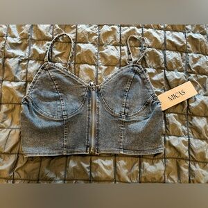 Micas Blue Denim Camisole Top
